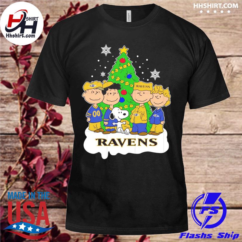 Snoopy the Peanuts baltimore ravens Christmas sweater