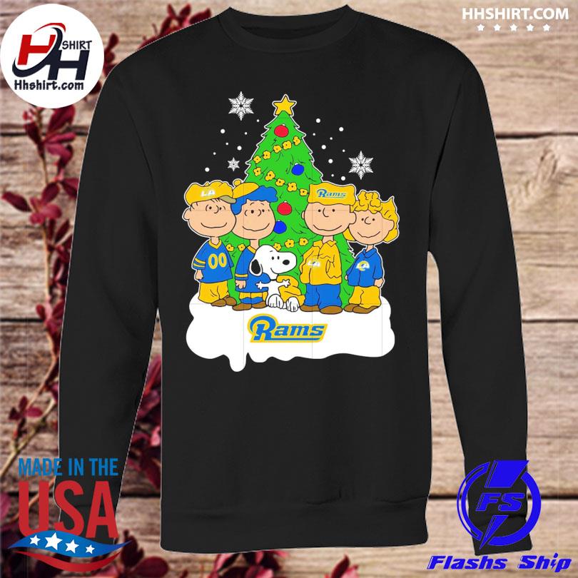 Funny snoopy the Peanuts los angeles rams Christmas T-shirt - Kaiteez