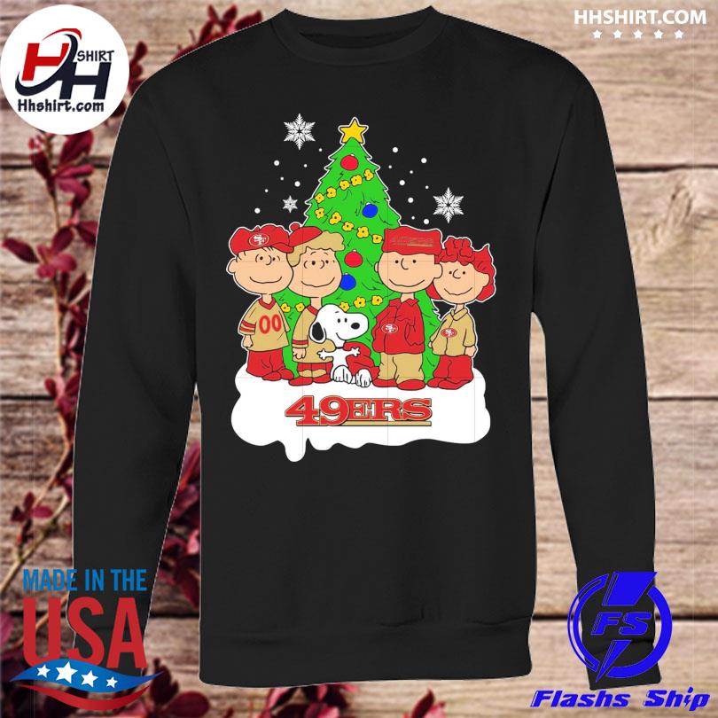 San Francisco 49ers Snoopy Christmas shirt, hoodie, sweater, long sleeve  and tank top