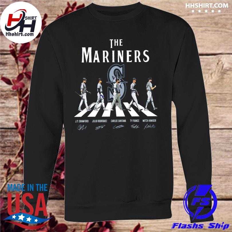 The Seattle Mariners Abbey Road signatures shirt, hoodie, sweater