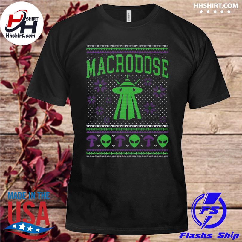 Alien macrodose 2022 ugly Christmas sweater