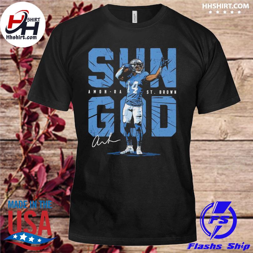 Amon-Ra St. Brown Detroit Lions football sun God 2023 T-shirt, hoodie,  sweater, long sleeve and tank top