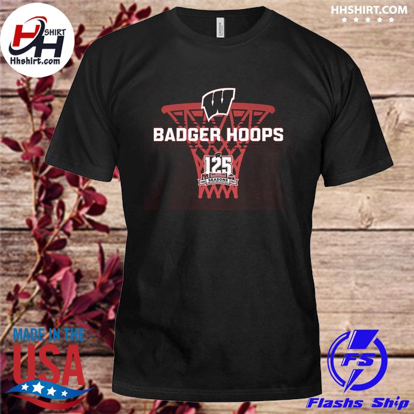 Blue 84 red wisconsin badgers basketball 125th anniversary 2023 shirt