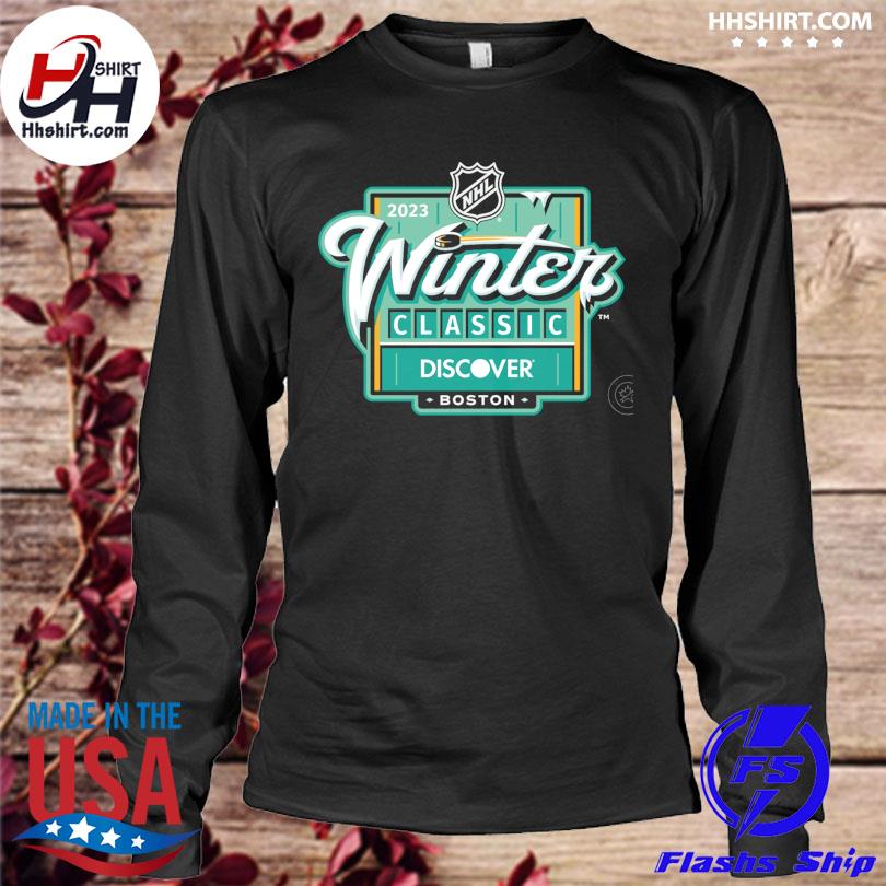 Nhl boston bruins youth 2023 nhl winter logo shirt, hoodie, sweater, long  sleeve and tank top