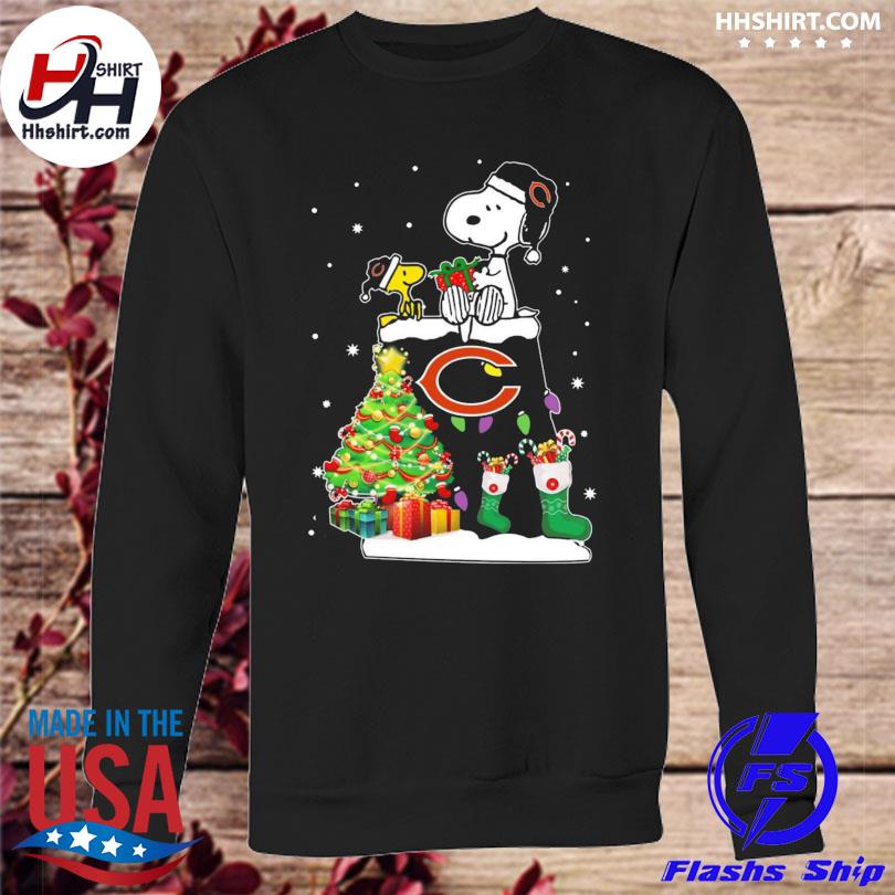 Chicago Bears Snoopy And Woodstock Christmas Shirt, hoodie, sweater, long  sleeve and tank top