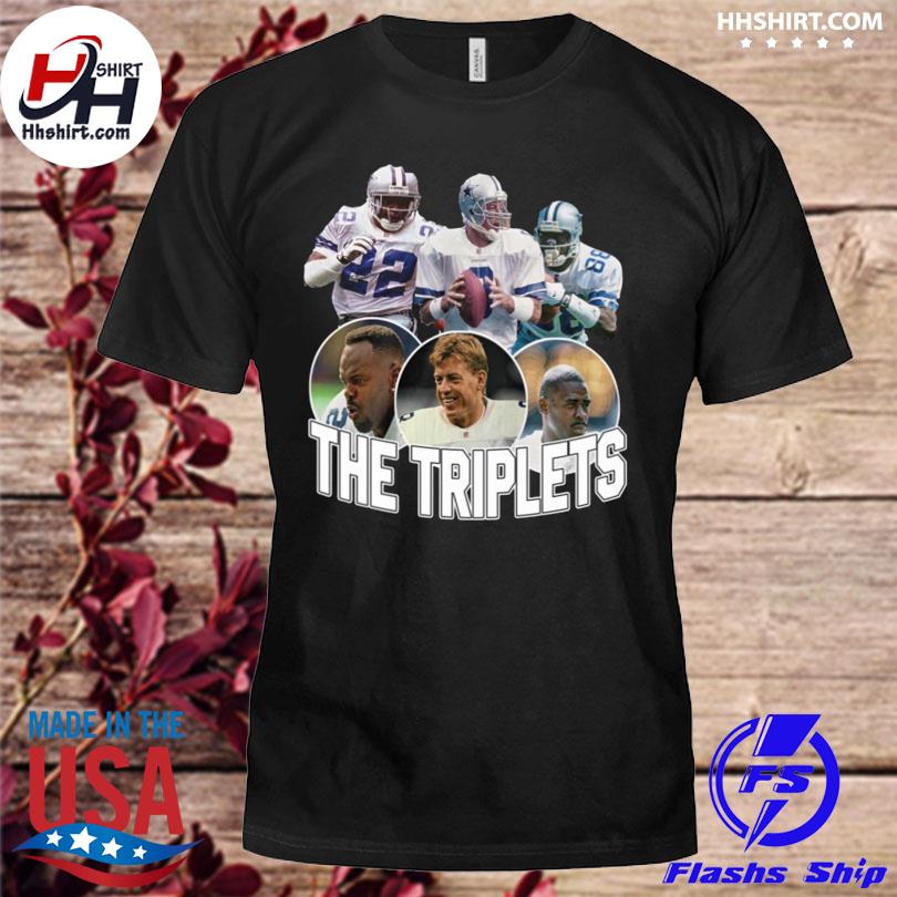 Dallas Cowboys Dak Prescott and Troy Aikman and Michael Irvin the triplets  shirt - Limotees