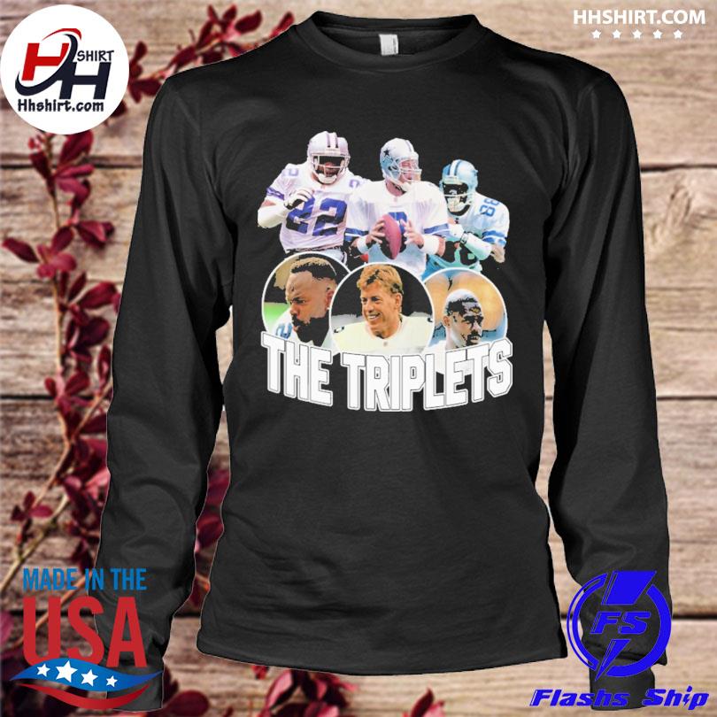 Dallas Cowboys The Triplets signatures photo design T-shirt, hoodie,  sweater, long sleeve and tank top