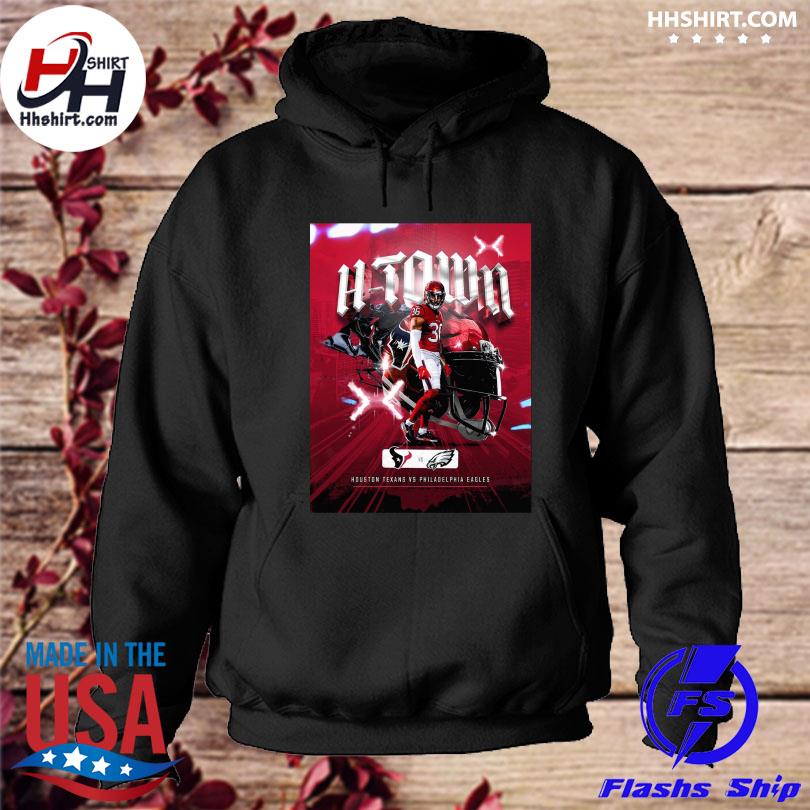 H town nfl houston texans vs philadelphia eagles essential shirt, hoodie,  longsleeve tee, sweater