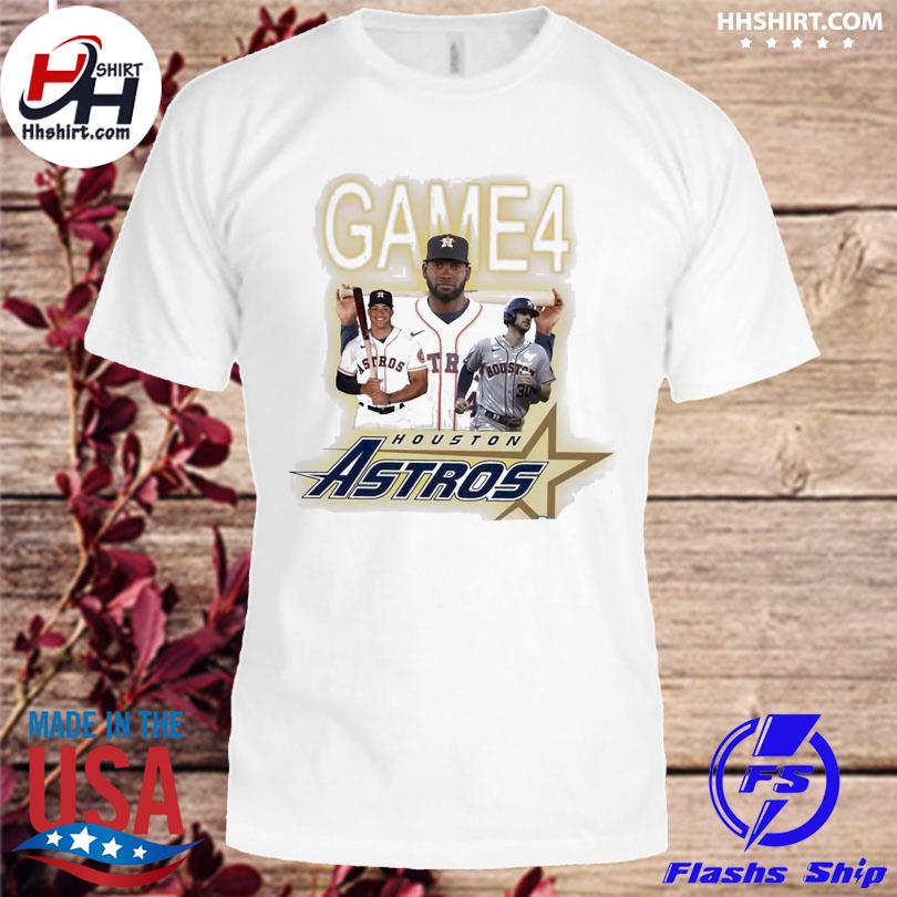 Houston astros baseball mlb game 4 champions world series shirt