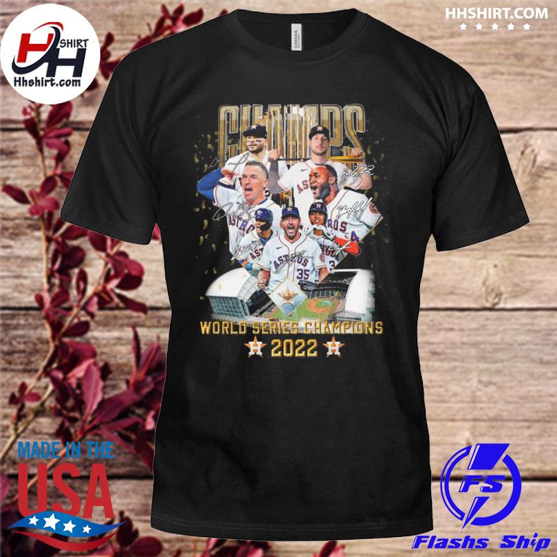 The Houston Astros team World Series Champions 2022 signatures shirt,  hoodie, sweater, long sleeve and tank top