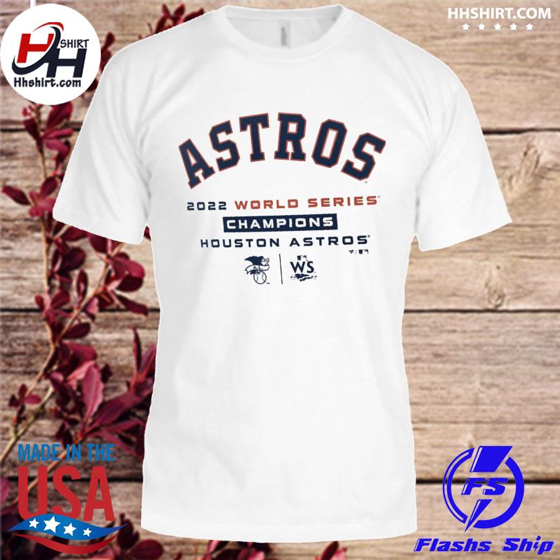 Houston astros mlb men's 2022 world series champions milestone schedule shirt