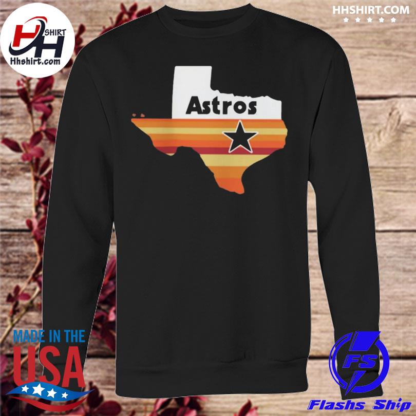 Houston Astros Taxes Map Rainbow State Cooperstown Regional Club T-shirt -  Freedomdesign