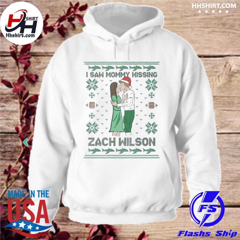 I saw Mommy kissing Zach Wilson Ugly Christmas shirt, hoodie, sweater, long  sleeve and tank top