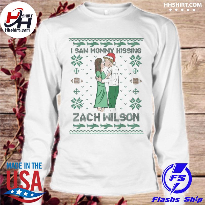 zach wilson I saw mommy kissing ugly Christmas sweater, hoodie, sweater,  long sleeve and tank top