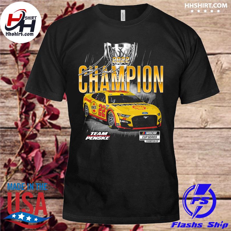 Joey Logano 2022 champion team penske nascar signature shirt
