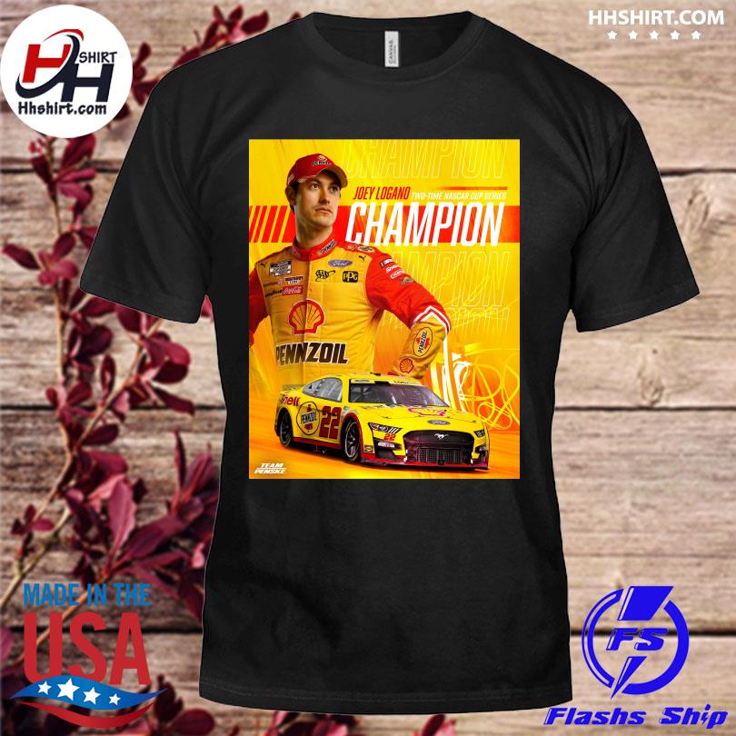 Joey Logano and Shell Racing US Two time nascar cup series shirt