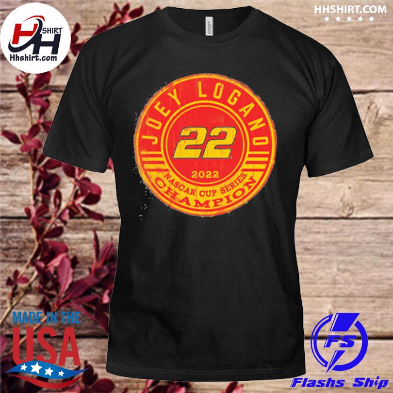 Joey Logano Team Penske 2022 NASCAR Cup Series Champion Name & Number T- Shirt