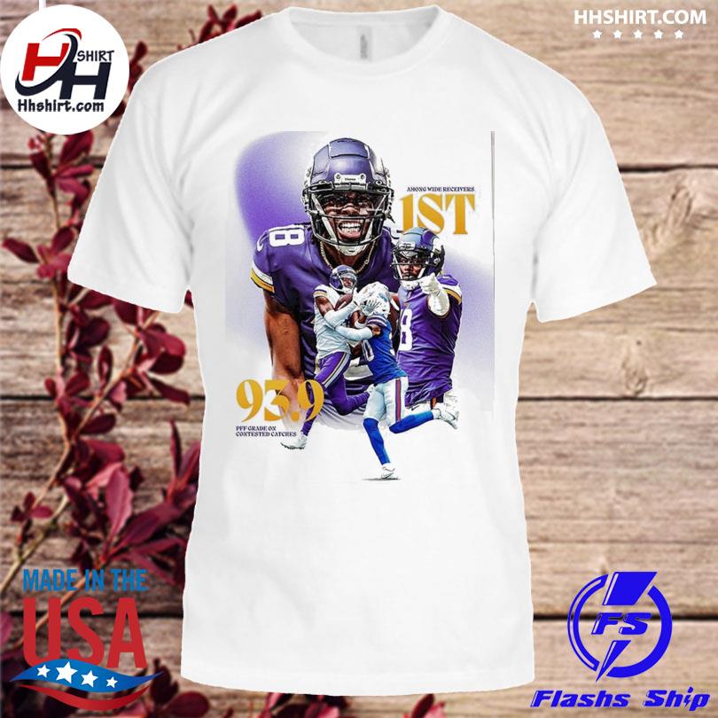 Official Justin Jefferson among wide receivers 1st pff T-shirt