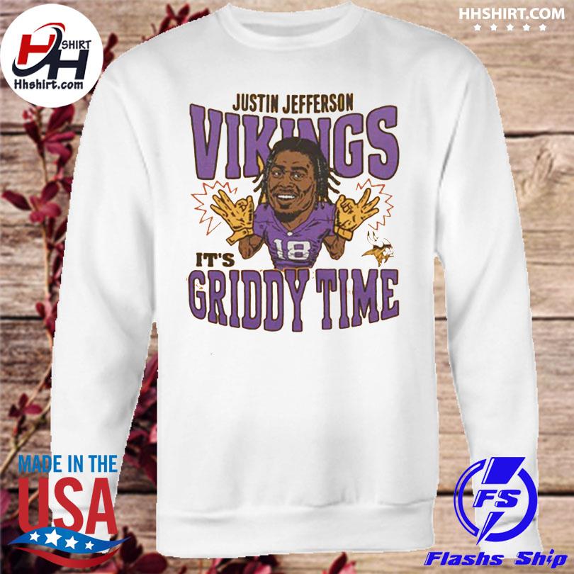 Minnesota Vikings Justin Jefferson Griddy Time Shirt, hoodie, sweater, long  sleeve and tank top