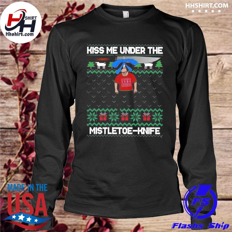 Kiss me under hot sale the mistletoe ugly sweater