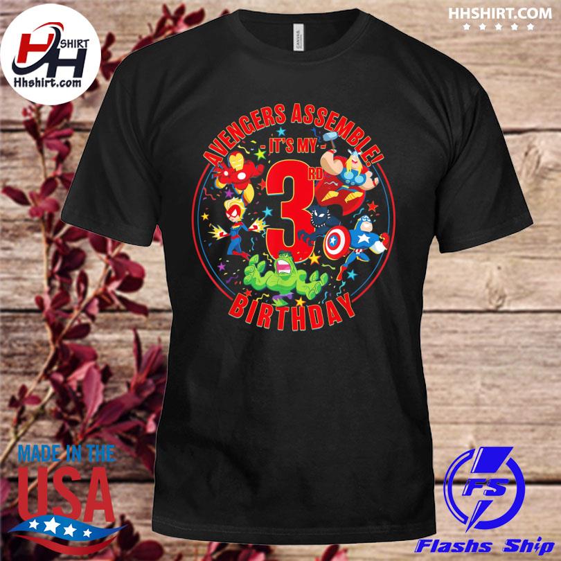 Avengers 3rd cheap birthday shirt