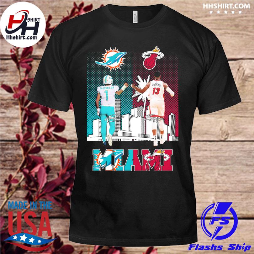 Inside Me Miami Dolphins And Miami Heat Logo t-shirt by To-Tee