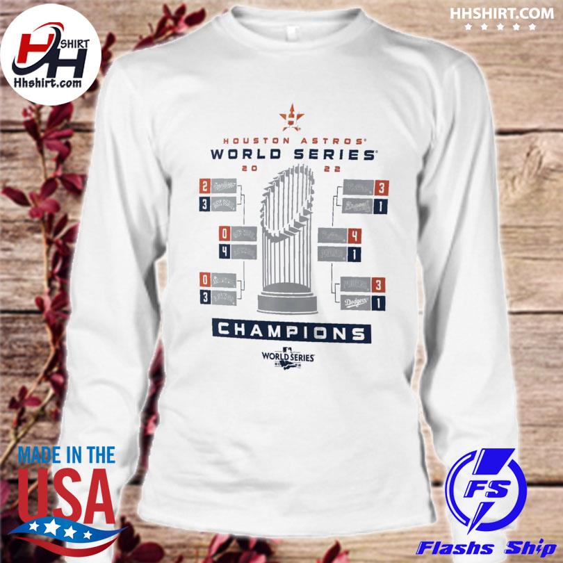 Mlb men's 2022 world series champions houston astros milestone schedule  shirt, hoodie, longsleeve tee, sweater