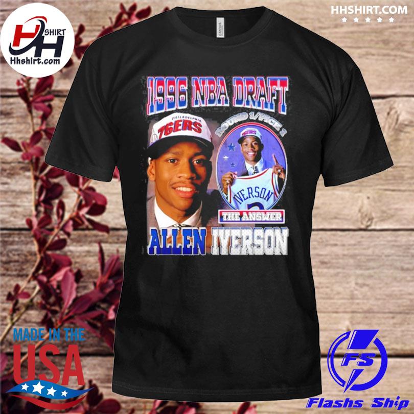 Nba draft philadelphia 76ers allen iverson shirt, hoodie, longsleeve tee,  sweater