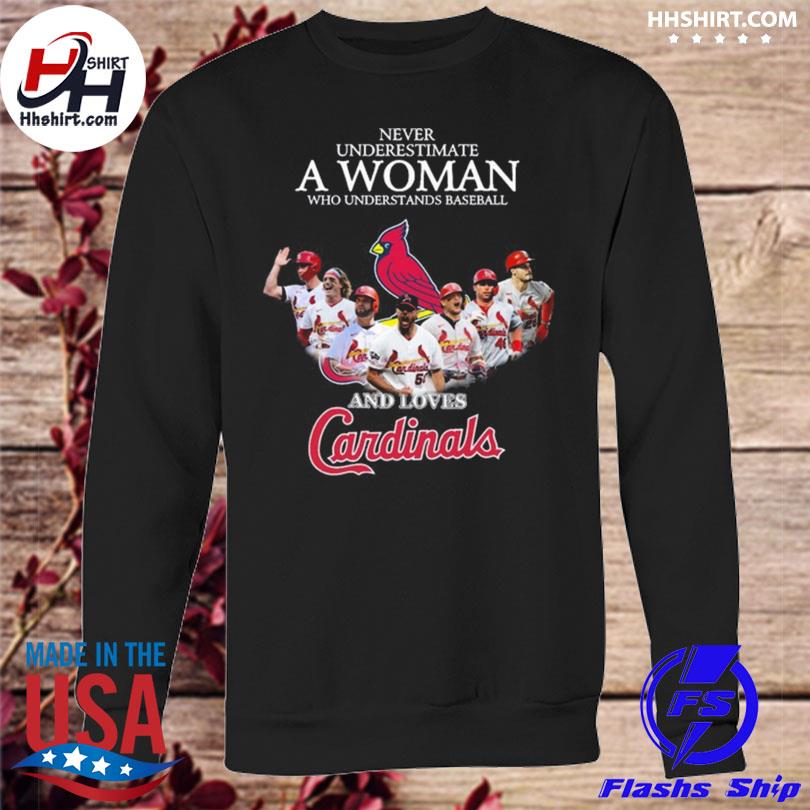 Never Underestimate A Woman Who Understand Baseball And Loves St. Louis  Cardinals T-Shirt - TeeNavi