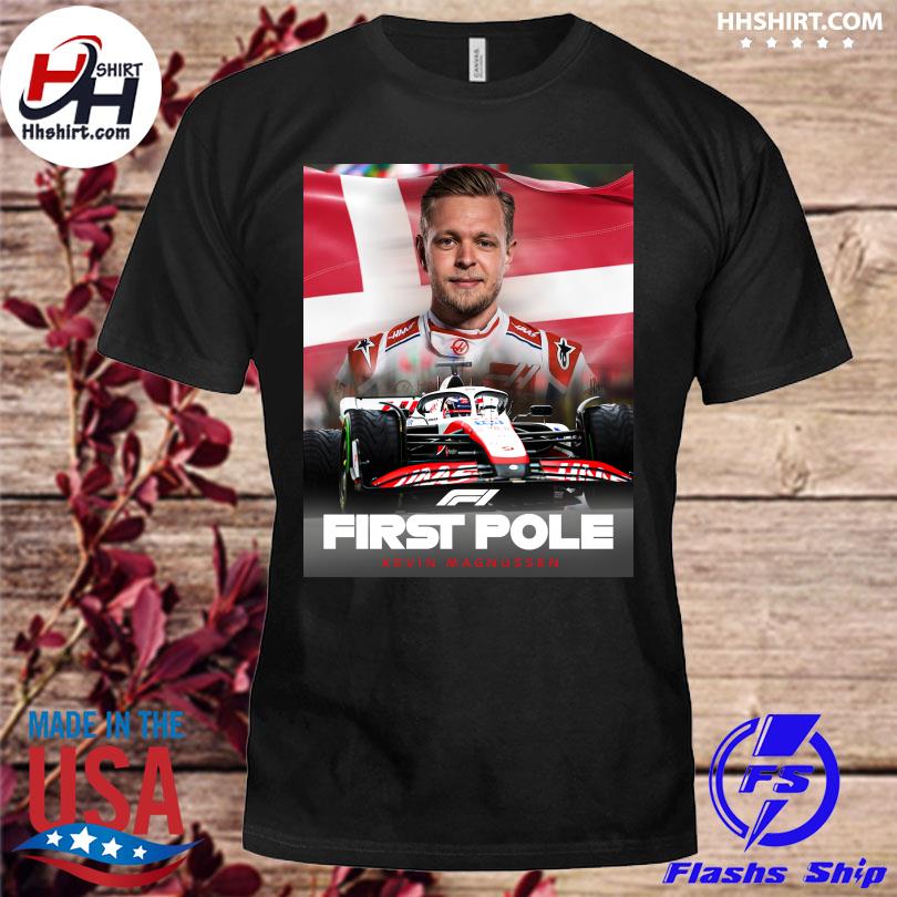 Official First pole Kevin Magnussen formula 1 shirt