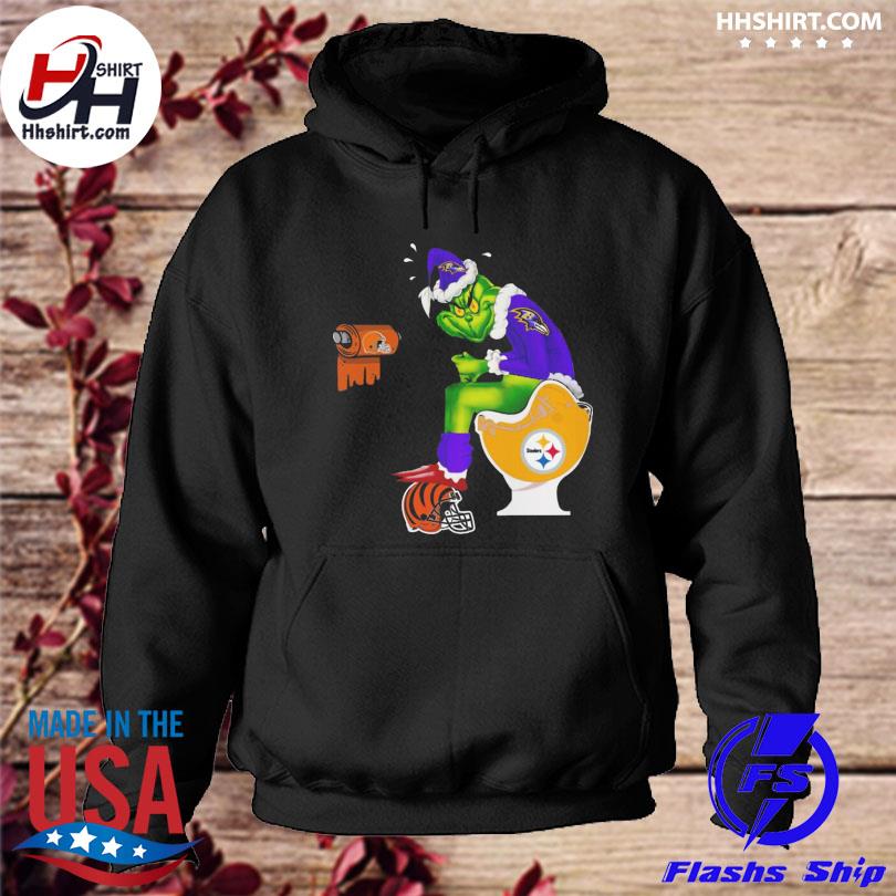 Official Grinch Pittsburgh Steelers and Cincinnati Bengals logo shirt,  hoodie, longsleeve tee, sweater