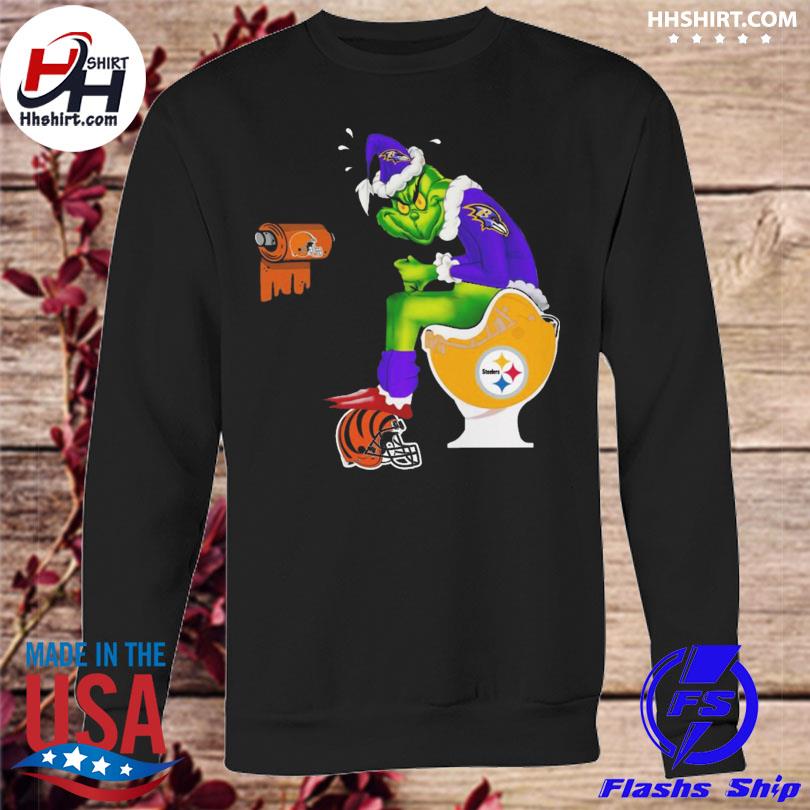 Official Grinch Pittsburgh Steelers and Cincinnati Bengals logo shirt,  hoodie, longsleeve tee, sweater