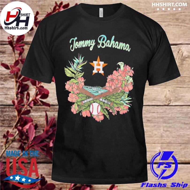 Official Houston astros tommy bahama 2022 world series champions baseball bay camp button-up short shirt