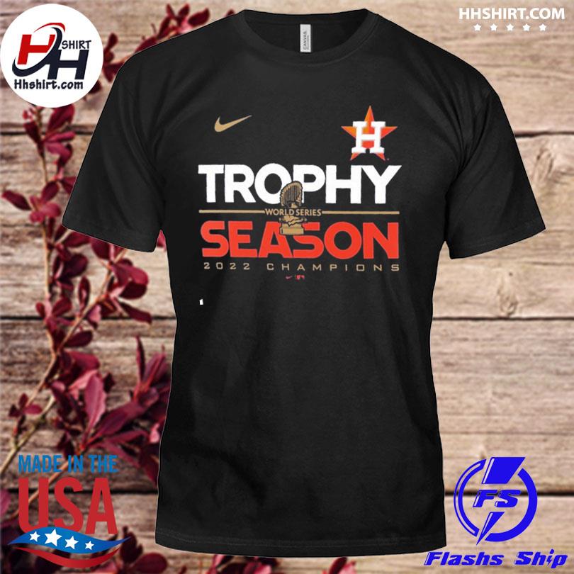 Official Houston astros world series trophy season 2022 champions shirt