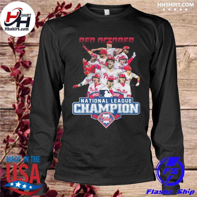 Philadelphia Phillies Red October 2022 National League Champions shirt -  Kingteeshop