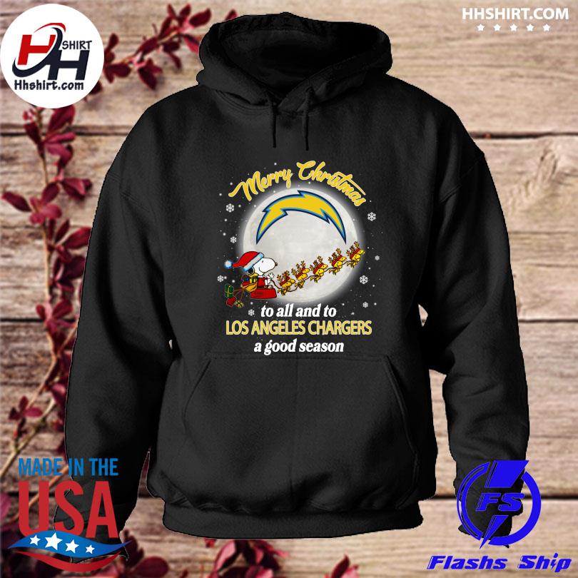 Snoopy Los Angeles Chargers Christmas shirt, hoodie, sweater, long sleeve  and tank top