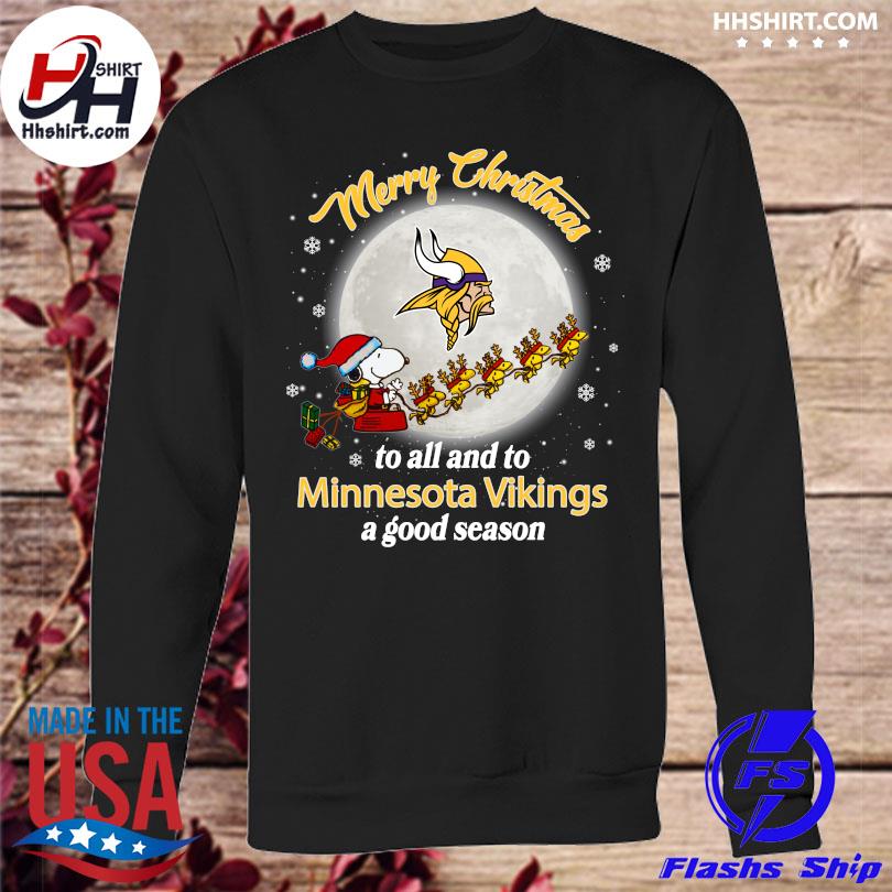 Snoopy Minnesota Vikings Christmas shirt, hoodie, sweater, long