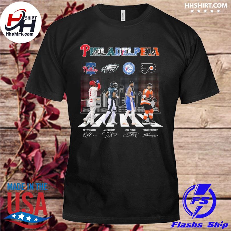 Philadelphia Sport Teams On The Road Signatures Shirt