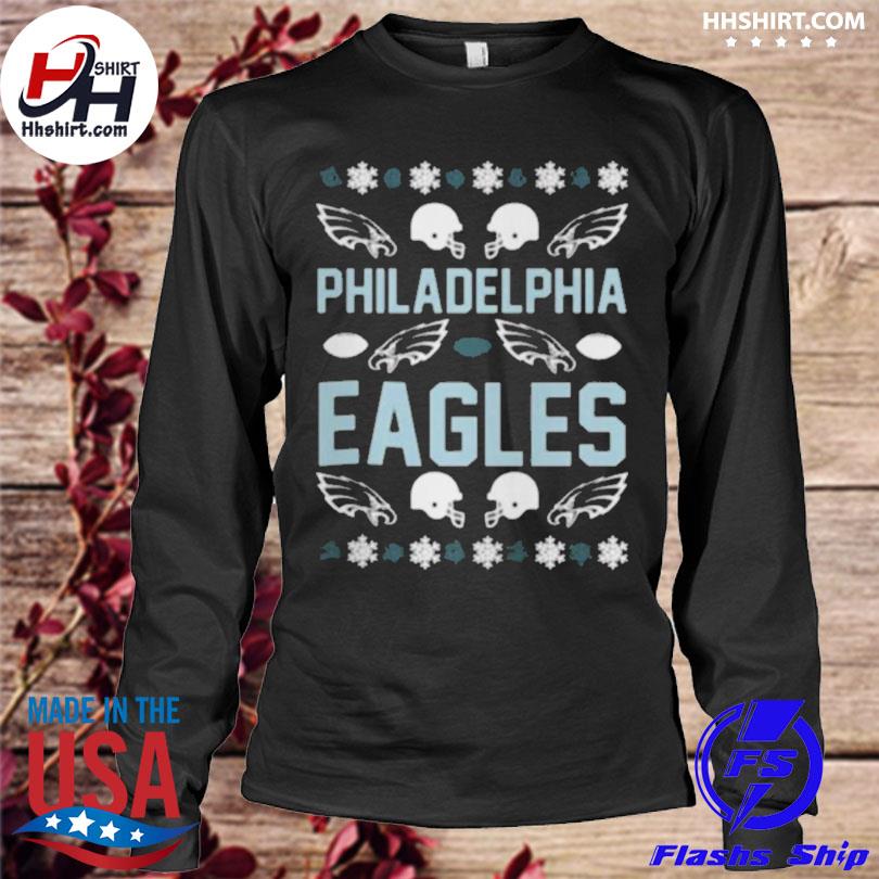 Philadelphia eagles snowflake pattern ugly Christmas sweater