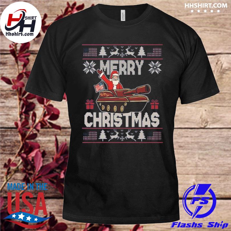 Santa claus driver tank 2022 ugly Christmas sweater