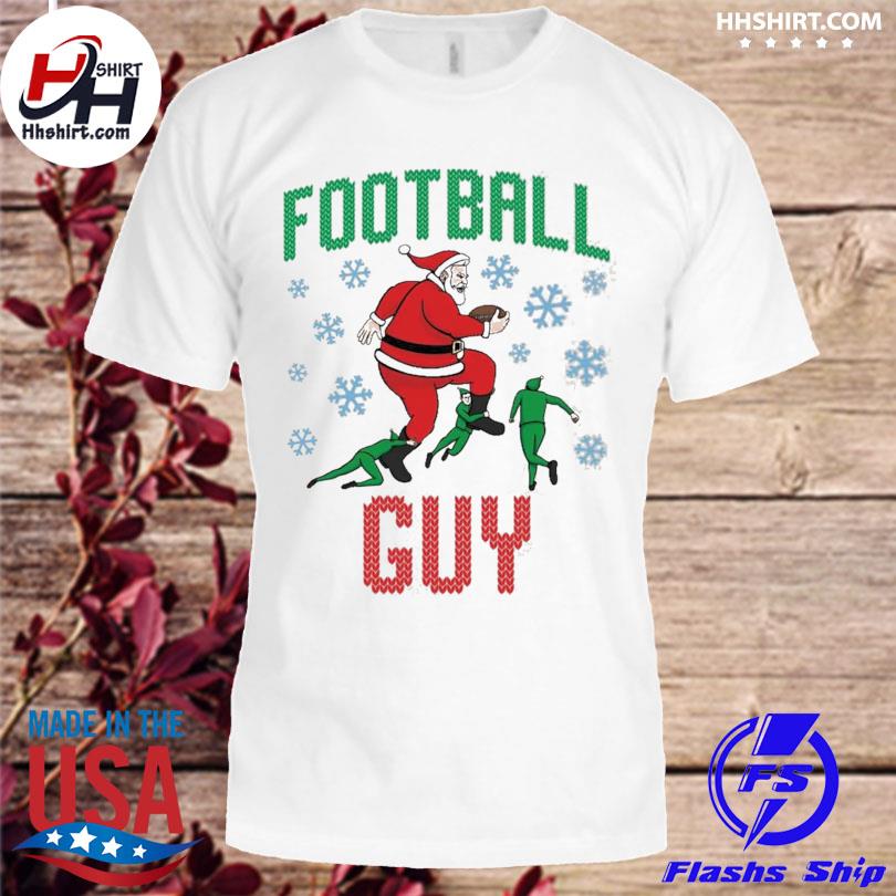 Santa claus football guy 2022 ugly Christmas sweater