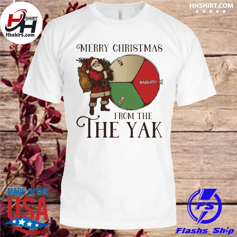 Santa claus merry Christmas from the the yak sweater