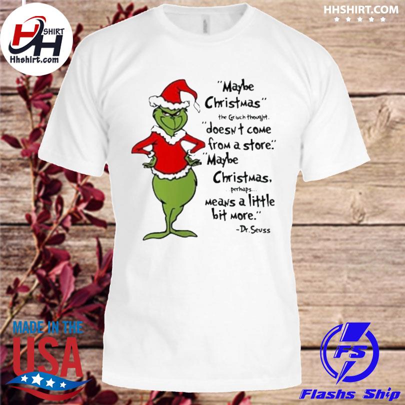 Santa grinch thought doesn't come from a store Christmas sweater