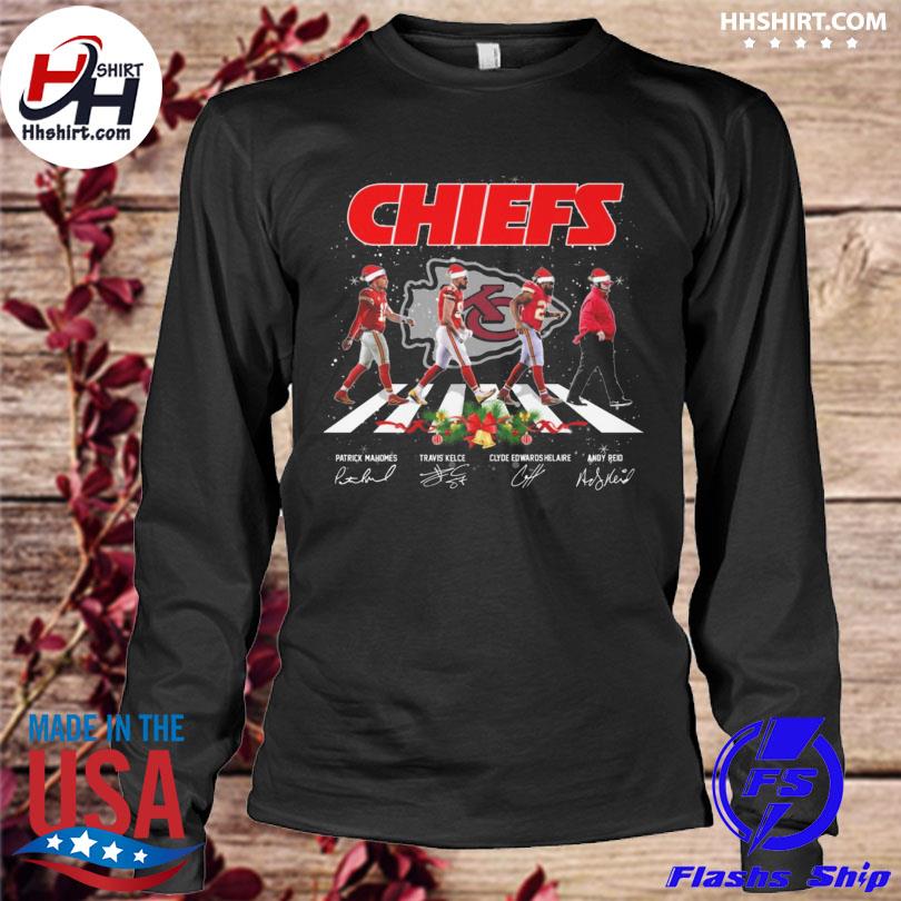 Santa Kansas City Chiefs Abbey Road Signatures Christmas Sweater