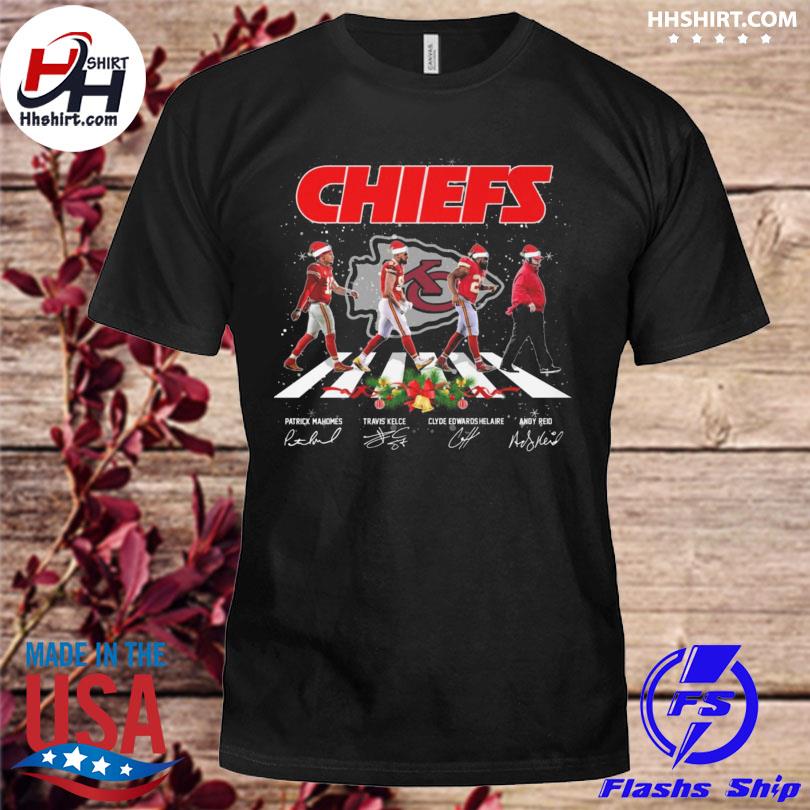 Kansas City Chiefs Christmas Abbey Road Signatures Shirt