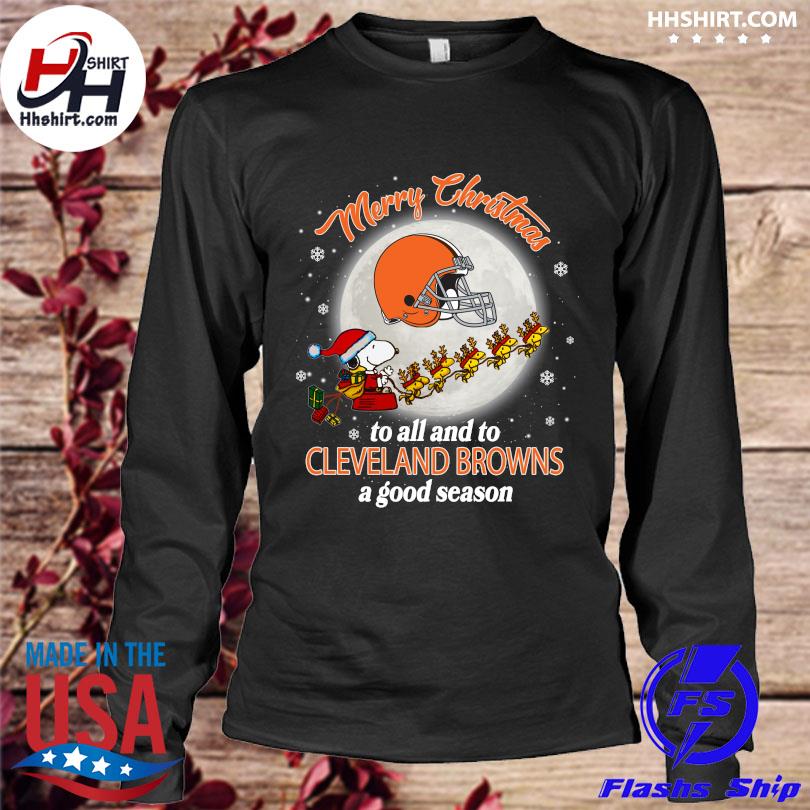 Original Christmas snoopy cleveland browns sweater, hoodie, sweater, long  sleeve and tank top