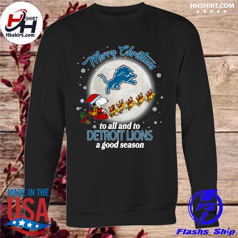 Christmas Snoopy Detroit Lions Shirt, hoodie, sweater, long sleeve and tank  top