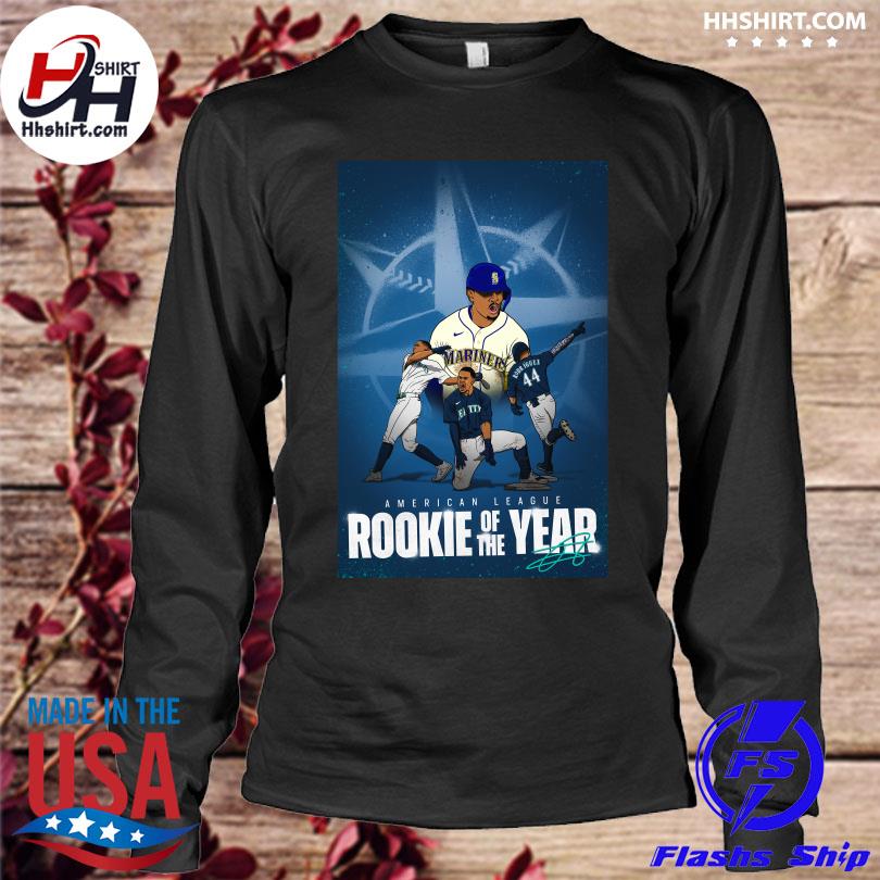 Julio Rodriguez Seattle Mariners 2022 AL Rookie of the Year T-Shirt,  hoodie, sweater, long sleeve and tank top