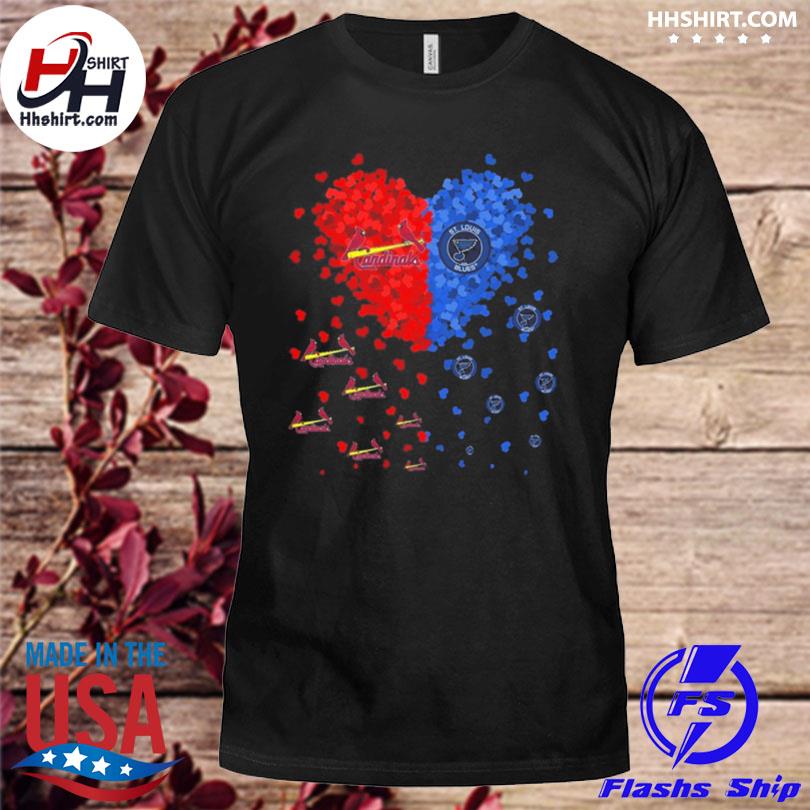 St. Louis Cardinals heart St. Louis Blues t-shirt