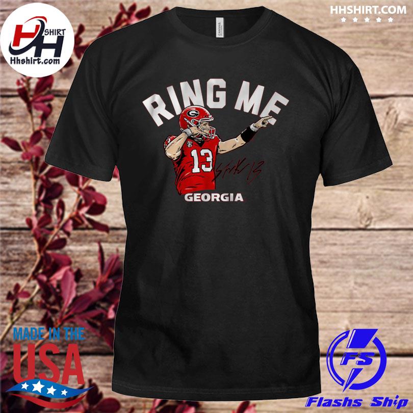 Stetson bennett Georgia Bulldogs iv ring me signature shirt